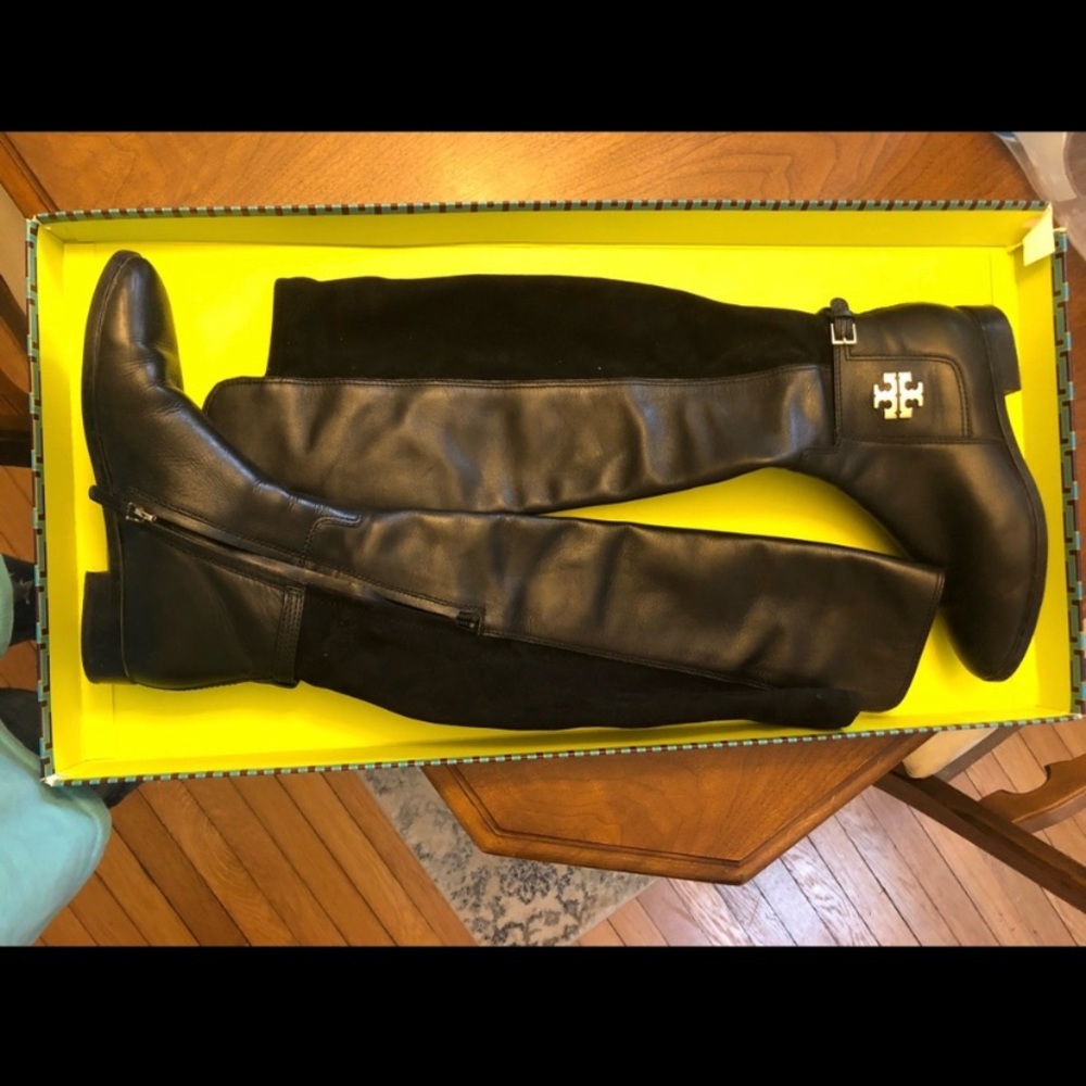 Tory Burch Wyatt Over the Knee Leather Boots!